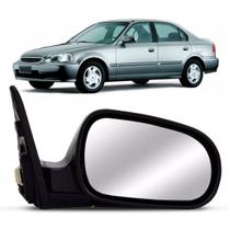 Retrovisor Civic 1996 A 2001 4pts Eletrico