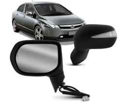 Retrovisor Civic 2006 A 2011 Eletrico Retratil Com Pisca