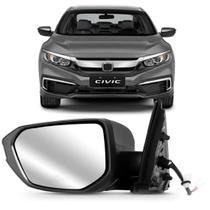 Retrovisor Civic 2017 2018 2019 Elétrico Capa Preta