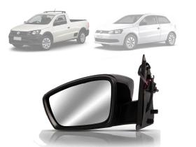 Retrovisor Controle Elétrico VW GOL e Saveiro G6 12/... tampa lisa Esquerdo EB1011