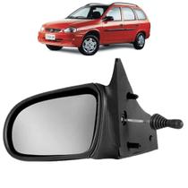 Retrovisor Corsa com Controle Wagon Pick-Up Hatch Sedan Classic 93 94 95 96 97 98 99 2000 2001 2002 Lado Esquerdo