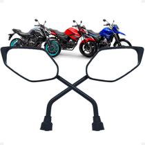 Retrovisor De Fazer 250 Crosser Lander Teneré YBR Factor Fazer 150 MT GVS Premium Lente Convexa Par Haste Fixa Yamaha