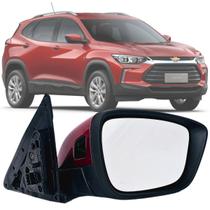 Retrovisor Direito Passageiro Chevrolet Tracker 2021 2022 Elétrico com sensor de Ponto Cego e Capa em Prime ou Vinho