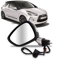 Retrovisor Ds3 2013 2014 Elétrico Retrátil C/ Pisca Capa Cromada Retrovisor Ds3 2013 2014 Elétrico Retrátil C/ Pisca Capa Cromada