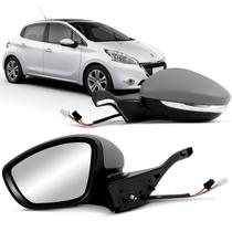 Retrovisor Elétrico Direito Peugeot 208 2012/2020 com Pisca