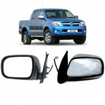 Retrovisor Elétrico Esquerdo Toyota Hilux 2005 2006 2007 2008 2009 2010 2011 Cromado Motorista