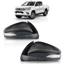 Retrovisor elétrico hilux 2016 2017 com pisca preto Retrovisor elétrico hilux 2016 2017 com pisca preto