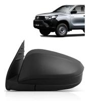 Retrovisor Elétrico Preto Sem Pisca Hilux 2016 2017 2018
