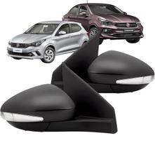 Retrovisor Espelho Argo Cronos 2017 até 2025 Com Controle Com Pisca Seta Par 2 pçs