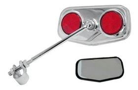 Retrovisor Espelho Bicicletas, Cromadoc/refletor Pentagonal Retrovisor Espelho Bicicletas, Cromadoc/refletor Pentagonal