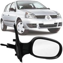 Retrovisor Espelho Direito Carona Renault Clio Hatch Sedan de 2000 2002 2004 2006 2008 2010 2012 Com Controle de Regulagem Interno