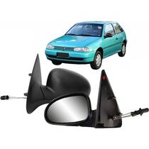 Retrovisor Espelho Gol Parati Bola 95/99 2 Portas Com Controle Manual