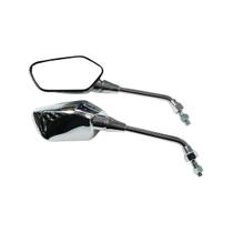 Retrovisor Espelho Mini Cromado Cb 300 Nx 400 Falcon Par