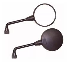 Retrovisor Espelho Mini Redondo Preto Awa Rosca Honda 541