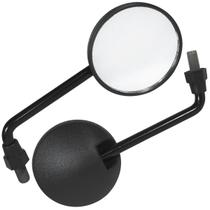 Retrovisor espelho moto DT200 XT225 XTZ125 Lente plana Haste com dobra cromada Yamaha Par