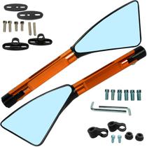 Retrovisor espelho moto modelo Rizoma Piramide CNC Honda Yamaha CG125 CG150 CG160 CB250 CB300 Twister YBR XTZ Par