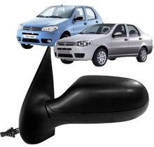 Retrovisor Espelho Palio Siena 2004 até 2010 Flex 4 Portas Com Controle Manual
