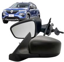 Retrovisor Espelho Renault Kwid 2017 até 2026 Com Controle Manual
