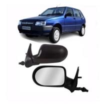 Retrovisor Espelho Uno Economy 2011 12 13 14 4 Portas C/ Controle Manual
