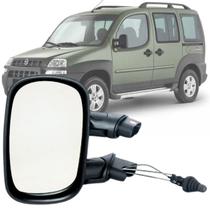 Retrovisor Esquerdo (motorista) Fiat Doblo de 2004 2005 2006 2007 2008 2009 com Controle de Regulagem Interno Manual e Dobrável Retrovisor Esquerdo (motorista) Fiat Doblo de 2004 2005 2006 2007 2008 2009 com Controle de Regulagem Interno Manual e Dobrável