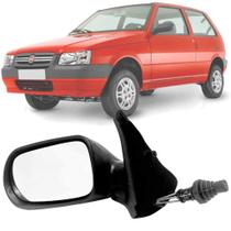 Retrovisor Esquerdo Uno Fire Flex 2006 2007 2008 2009 2010 Com Controle 2 Portas Motorista