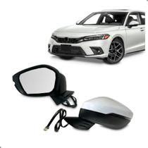 Retrovisor Externo Civic 2023 2024 Branco Eletrico Com Pisca Retrovisor Externo Civic 2023 2024 Branco Eletrico Com Pisca