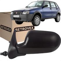 Retrovisor Externo Compativel Uno Mille Economy 11/14 com Controle Le 2p