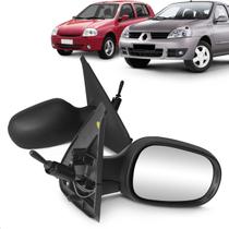 Retrovisor Externo Espelho Lateral Clio 2000 a 2012 Controle Manual Retrovex