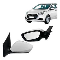 Retrovisor Externo Hb20 2012 A 2019 Eletrico Retratil Branco