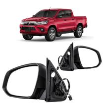 Retrovisor Externo Hilux 2016 A 2018 Cromado