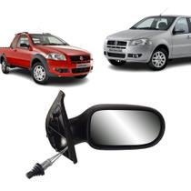 Retrovisor Externo Palio/strada 08... 2P Controle Manual Lado Esquerdo Direito