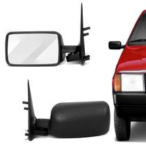 Retrovisor Fiat Uno 1985 a 2000 Preto sem Controle 2 e 4 Portas Preto com Espelho