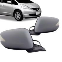 Retrovisor Fit 2009 2010 2011 A 2014 Eletrico Com Pisca