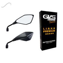 Retrovisor GVS Kawazaki Z400 Lente Convexa Prata Rosca Honda - GVS Premium