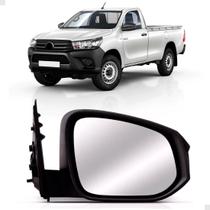 Retrovisor Hilux 2016 A 2023 Fixo C/ Capa Preta