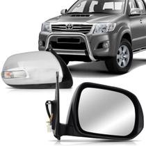 Retrovisor Hilux Com Pisca Cromado 2012 2013 2014 2015