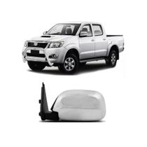 Retrovisor Hilux SRV 2005 até 2011 Cromado Controle Manual Lado Esquerdo - Cofran