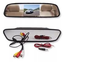 Retrovisor Interno com Tela LCD 4.3 Polegadas e entrada para Câmera de Ré