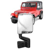 Retrovisor Jeep Wrangler 1996 97 98 99 2000 Esquerdo Cromado
