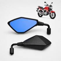 Retrovisor Kawasaki Z400 Lente Azul Haste Normal Média Honda