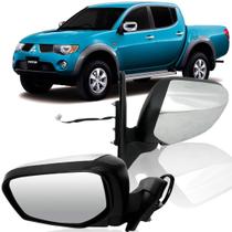 Retrovisor L200 Triton Dakar 2008 2009 2010 2011 2012 2013 Cromado Retrátil