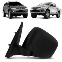 Retrovisor L200 Triton Pajero Dakar 2007 2008 2009 2010 2011 2012 2013 2014 Fixo Preto