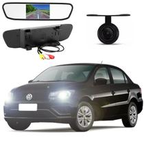 Retrovisor LCD + Câmera de Ré Voyage 2008 2009 2010 2011 2012 2013 2014 2015 2016 2017 2018 2019 2020 2021 2022 2023