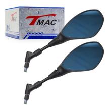Retrovisor Lente Azul (Modelo BMW) Haste Longa 360 Graus