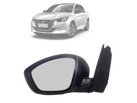 Retrovisor Manual P/ Novo Peugeot 208 2021/... Motorista EB1017