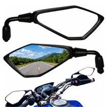 Retrovisor Mini Esportivo Z400 Haste Curta Rosca 10mm Moto Honda Kawasaki Suzuki Par