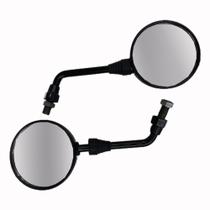 Retrovisor Mini Redondo Sport Padrão Yamaha Haste Preta