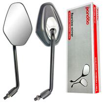 Retrovisor Modelo Tiger 1200 Fixo Haste Longa Lente Convexa