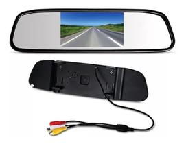 Retrovisor monitor 4.3 polegadas para câmera de ré e frontal