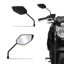 Retrovisor Moto modelo Original Fazer Rosca Universal Yamaha Preto Haste Em Aço Par - Awa